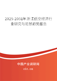 2025-2031年浙江低空經(jīng)濟(jì)行業(yè)研究與前景趨勢報告