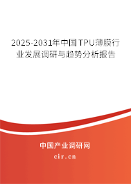 2025-2031年中國TPU薄膜行業(yè)發(fā)展調(diào)研與趨勢分析報告 2025-2031年中國TPU薄膜行業(yè)發(fā)展調(diào)研與趨勢分析報告