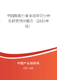 中國鞋套行業(yè)發(fā)展研究分析及趨勢預(yù)測報告(2025年版) 中國鞋套行業(yè)發(fā)展研究分析及趨勢預(yù)測報告(2025年版)