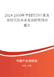 2024-2030年中國寶頂行業(yè)發(fā)展研究及未來發(fā)展趨勢預(yù)測報告 2024-2030年中國寶頂行業(yè)發(fā)展研究及未來發(fā)展趨勢預(yù)測報告