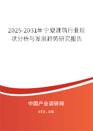 2025-2031年寧夏建筑行業(yè)現狀分析與發(fā)展趨勢研究報告