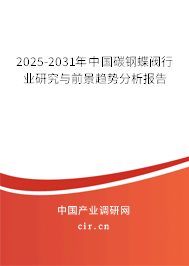 2025-2031年中國(guó)碳鋼蝶閥行業(yè)研究與前景趨勢(shì)分析報(bào)告