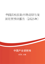 中國高校后勤市場調(diào)研與發(fā)展前景預(yù)測報告（2025年）