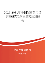 2025-2031年中國碳捕集市場調(diào)查研究及前景趨勢預(yù)測報告