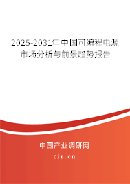 2025-2031年中國可編程電源市場分析與前景趨勢報告 2025-2031年中國可編程電源市場分析與前景趨勢報告