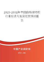 2025-2031年中國(guó)自助儲(chǔ)物柜行業(yè)現(xiàn)狀與發(fā)展前景預(yù)測(cè)報(bào)告