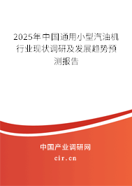 2025年中國通用小型汽油機行業(yè)現(xiàn)狀調(diào)研及發(fā)展趨勢預測報告 2025年中國通用小型汽油機行業(yè)現(xiàn)狀調(diào)研及發(fā)展趨勢預測報告