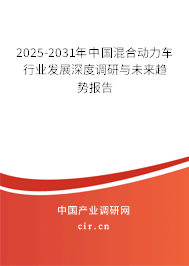 2025-2031年中國混合動(dòng)力車行業(yè)發(fā)展深度調(diào)研與未來趨勢報(bào)告