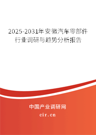 2025-2031年安徽汽車零部件行業(yè)調(diào)研與趨勢(shì)分析報(bào)告 2025-2031年安徽汽車零部件行業(yè)調(diào)研與趨勢(shì)分析報(bào)告