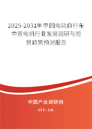 2025-2031年中國(guó)電動(dòng)自行車中置電機(jī)行業(yè)發(fā)展調(diào)研與前景趨勢(shì)預(yù)測(cè)報(bào)告 2025-2031年中國(guó)電動(dòng)自行車中置電機(jī)行業(yè)發(fā)展調(diào)研與前景趨勢(shì)預(yù)測(cè)報(bào)告