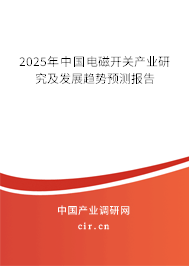 2025年中國電磁開關(guān)產(chǎn)業(yè)研究及發(fā)展趨勢(shì)預(yù)測(cè)報(bào)告