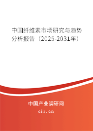 中國纖維素市場研究與趨勢(shì)分析報(bào)告(2025-2031年) 中國纖維素市場研究與趨勢(shì)分析報(bào)告(2025-2031年)