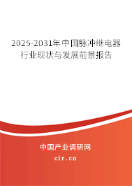 2025-2031年中國(guó)脈沖繼電器行業(yè)現(xiàn)狀與發(fā)展前景報(bào)告 2025-2031年中國(guó)脈沖繼電器行業(yè)現(xiàn)狀與發(fā)展前景報(bào)告