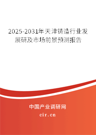 2025-2031年天津鑄造行業(yè)發(fā)展研及市場前景預測報告 2025-2031年天津鑄造行業(yè)發(fā)展研及市場前景預測報告