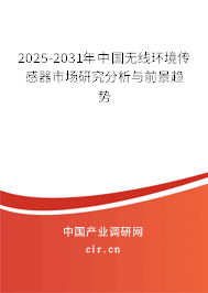 2025-2031年中國無線環(huán)境傳感器市場研究分析與前景趨勢 2025-2031年中國無線環(huán)境傳感器市場研究分析與前景趨勢