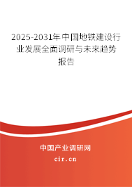 （最新）中國地鐵建設(shè)行業(yè)發(fā)展全面調(diào)研與未來趨勢報告