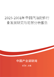 2025-2031年中國汽油配件行業(yè)發(fā)展研究與前景分析報告 2025-2031年中國汽油配件行業(yè)發(fā)展研究與前景分析報告