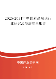 2025-2031年中國彩晶玻璃行業(yè)研究及發(fā)展前景報(bào)告