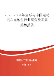 2025-2031年全球與中國(guó)電動(dòng)汽車電池包行業(yè)研究及發(fā)展趨勢(shì)報(bào)告