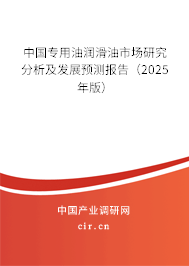 中國專用油潤滑油市場研究分析及發(fā)展預(yù)測報告（2025年版）