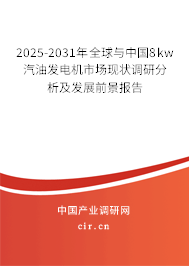 2025-2031年全球與中國8kw汽油發(fā)電機市場現狀調研分析及發(fā)展前景報告 2025-2031年全球與中國8kw汽油發(fā)電機市場現狀調研分析及發(fā)展前景報告