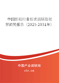 中國影視行業(yè)現狀調研及前景趨勢報告(2025-2031年) 中國影視行業(yè)現狀調研及前景趨勢報告(2025-2031年)