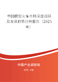 中國模型火車市場深度調研及發(fā)展趨勢分析報告(2025年) 中國模型火車市場深度調研及發(fā)展趨勢分析報告(2025年)