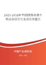 2025-2031年中國鐵路基建市場(chǎng)調(diào)查研究與發(fā)展前景報(bào)告