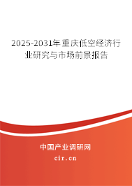 2025-2031年重慶低空經(jīng)濟行業(yè)研究與市場前景報告 2025-2031年重慶低空經(jīng)濟行業(yè)研究與市場前景報告