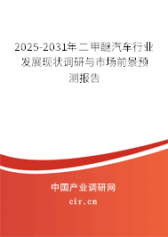 2025-2031年二甲醚汽車行業(yè)發(fā)展現(xiàn)狀調(diào)研與市場前景預(yù)測報告 2025-2031年二甲醚汽車行業(yè)發(fā)展現(xiàn)狀調(diào)研與市場前景預(yù)測報告